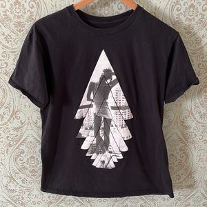 Black and White Sexy Lady Graphic T Shirt Size L